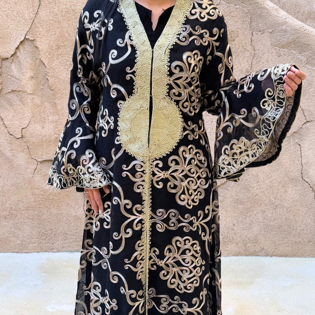 Golden Aura Abaya Set