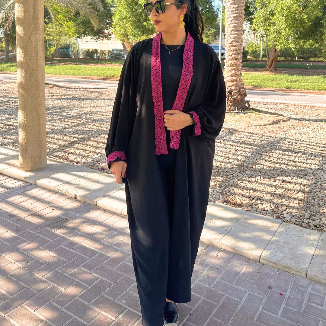 Midnight Rose Abaya