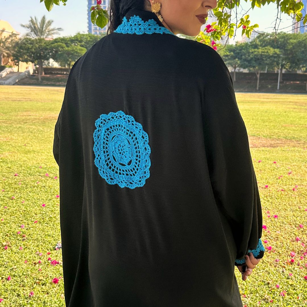 Midnight Turquoise Abaya