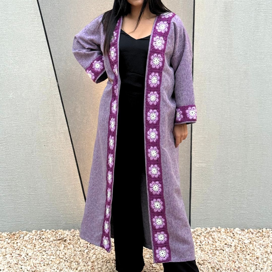 Elegant Lavender Abaya