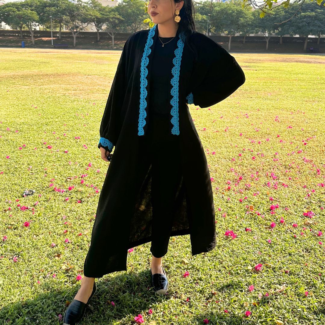 Midnight Turquoise Abaya