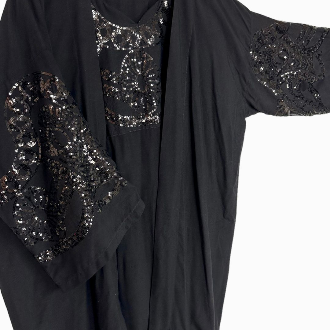 Starlight Cascade Abaya & Dress