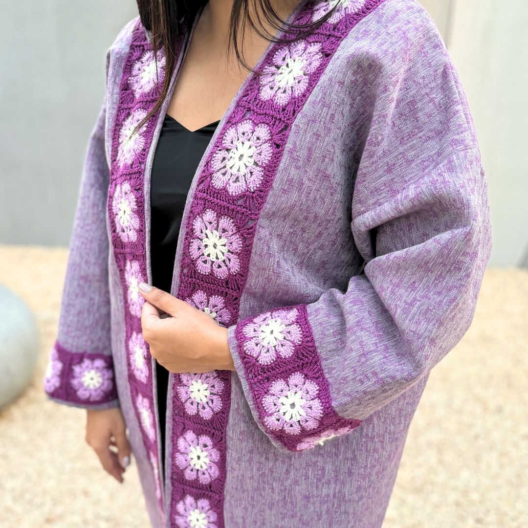 Elegant Lavender Abaya