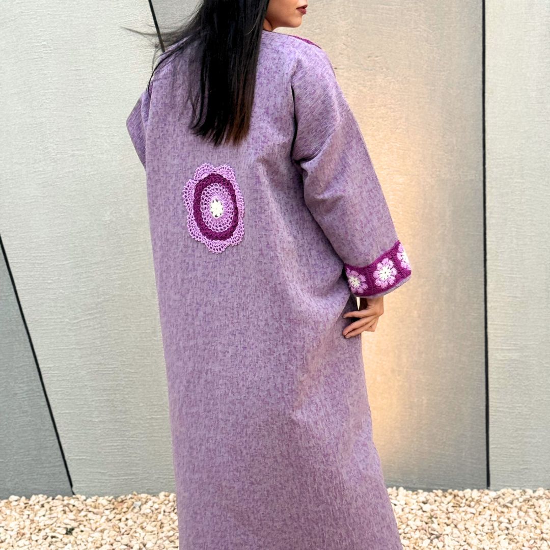 Elegant Lavender Abaya